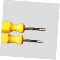 Callaron 3pcs Automotive Connectors Car Tools Terminal Ejector Kit Back Needle Remove Tool Circuit Board Extractor Crimp