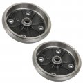 Caltric 2 Front Brake Drum Hub Compatible With Kawasaki Mule 2010 Kaf540c 1993