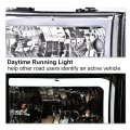 G-plus Headlight Head Lamps Compatible With 1994-2001 Dodge Ram 1500 1994-2002 2500 3500 Clear Lens Chrome Housing Amber