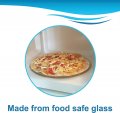 Hqrp 13 1 2 Glass Turntable Tray Compatible With Ge Wb63x25610 Pvm9005dj2bb Microwave Oven Cooking Plate 13-1 2-inch 345mm