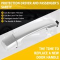 Exterior Front Right Rear Left Right Door Handle Replacement Fit 2008-2016 For Toyota Sequoia 2007-2019 Tundra A 81298