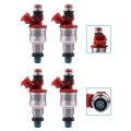 Fuel Injectors Set 23250-35040 For Toyota 4runner And Pickup 1989 To 1995 2 Hole High Performance Injector 4 Pieces