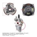 Goofit Carburetor With Gear Box Clutch Pad For 2 Stroke 47cc 49cc Pocket Bike Mini Scooter