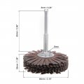 Uxcell Abrasive Cloth Flap Wheel Sanding Star 1 4-inch Shank For Woodworking Root Carving Furniture Polishing 400 Grit