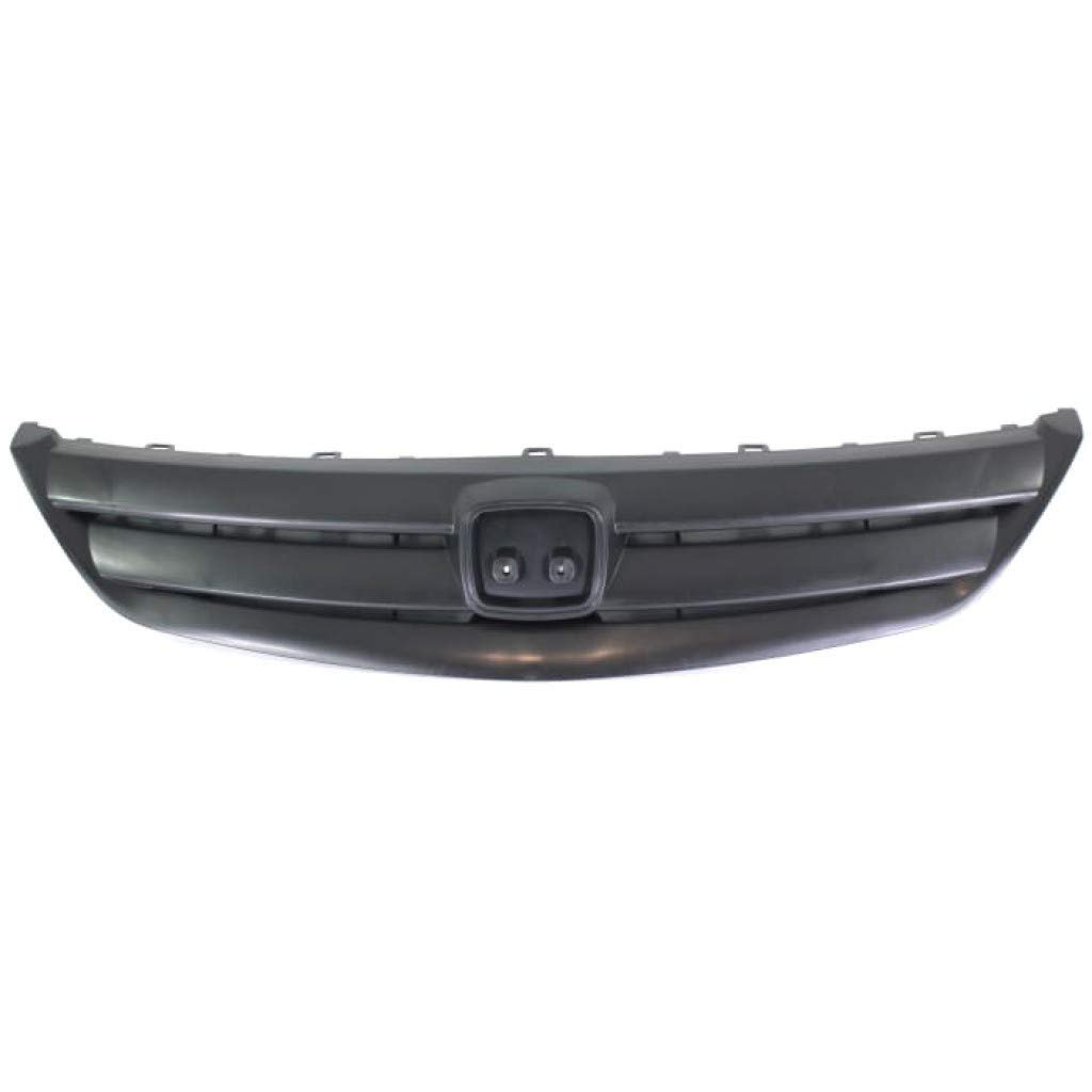 Honda Civic Grille Assembly 2001 2002 2003 Textured Black Shell And Insert Sedan Plastic Ho1200155 Performance Front Snap On
