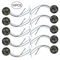 Flypig 10x 1157 2057 2357 7528 1157a Led Bulb Signal Light Sockets Harness Plug Adapter