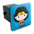 Wonder Woman Cute Chibi Character Tow Trailer Hitch Cover Plug Insert