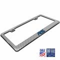 Ipick Image Compatible With Ford Focus Rs In 3d On Silver Real 3k Carbon Fiber Finish Abs Plastic License Plate Frame