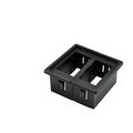 Car Auto Bar Dash Board Panel Switch Holder Housing Kit Black 2 Pack Rocker Toggle Mount Bracket For Vehicle Or Boat Plastic