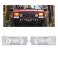 Hecasa Pair Turn Signal Light For 1984-1996 Jeep Cherokee Replacement Ch2531101 Ch2530101 Lamp Lh Rh Clear Lens 