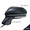 Spieg To1320367 Driver Side Mirror Replacement For Toyota Camry 2018-2021 Power Heated Turn Signal Light Paintable Black 6pin