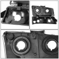Compatible With Chevy Silverado 1st Gen 4pc Pair Of Black Clear Corner Headlight Chrome Smoked Lens Led Tail Light