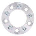 5x4 To 5 Wheel Adapters 1 25 In Thickness 87 1mm Bore For Chevrolet 5 Lug Conversion Spacers Silver Aluminum 2 Piece Set 