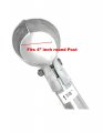 Chain Link Fence End Clamps Pressed Steel Fits O D 4 Inch Round Post X 1-5 8 Cross Rail