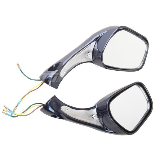 Royalblue Rearview Mirrors For 50cc 150cc 250cc Scooter Moped 8mm Mount Pole Round Convex Plastic Side Pair Of Left And Right