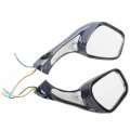 Royalblue Rearview Mirrors For 50cc 150cc 250cc Scooter Moped 8mm Mount Pole Round Convex Plastic Side Pair Of Left And Right