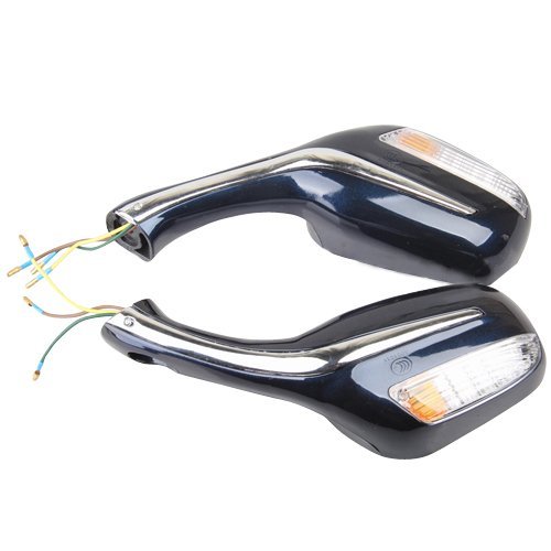 Royalblue Rearview Mirrors For 50cc 150cc 250cc Scooter Moped 8mm Mount Pole Round Convex Plastic Side Pair Of Left And Right