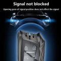 Slaknok For Cadillac Key Fob Cover Withchain Stylish And Durable Zinc Alloy Protection Case Compatible 2020-2023 Escalade Esv