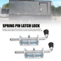 2pcs Spring Loaded Latch Pin 6inch Length 1 2 Inch Dia Sliding Door Lock For Tailgate Trailer Carriage Garage