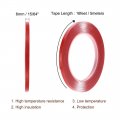 15 64 Inch X 16ft Heat Resistant Acrylic Double Sided Adhesive Tape For Touch Screen Repairing 1mm Thickness Clear With Red