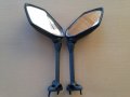 Httmt Mt397-bk Rear Oem Style Mirrors Compatible With Kawasak Ninja 650r 400r Z1000sx Er6f Er-6f Black