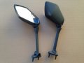 Httmt Mt397-bk Rear Oem Style Mirrors Compatible With Kawasak Ninja 650r 400r Z1000sx Er6f Er-6f Black