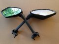 Httmt Mt397-bk Rear Oem Style Mirrors Compatible With Kawasak Ninja 650r 400r Z1000sx Er6f Er-6f Black