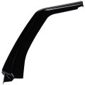 3pcs Front Bumper Lip Pp Glossy Black For 2016-2021 Honda Civic Hatchback Si Models