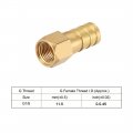 Uxcell Brass Hose Barb Fitting Connector 10mm G1 8 Female Thread Pipe Adapter 5pcs