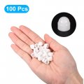 Uxcell Plastic Dome Bolt Nut Protection Cap Covers M4 7mm Hex Screw Cover White 100pcs