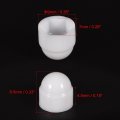 Uxcell Plastic Dome Bolt Nut Protection Cap Covers M4 7mm Hex Screw Cover White 100pcs