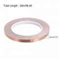 Uxcell Single-sided Conductive Tape Copper Foil Adhesive 8mm X 30m 98 4ft For Guitar Emi Shielding Crafts Electrical Repairs