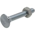 National Hardware N280-859 V7652 Flat Head Carriage Bolts And Nuts In Zinc Plated 12 Pack 