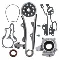 Cns Hd Timing Chain Kit 2 Heavy Duty Metal Guide Rails With Oil Pump Compatible Replacement For 85-95 Toyota 4l 4runner Pickup