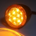 Httmt- Rear Amber Running Brake Turn Signal Glossy Black Indicator Light Compatible With H-d Xl 883 1200 92-17 P N