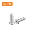 M1 6-0 35 X 5mm 50pcs Flat Round Head Screws 304 Stainless Steel Phillips Drive Machine Hardware Fastener For Furniture