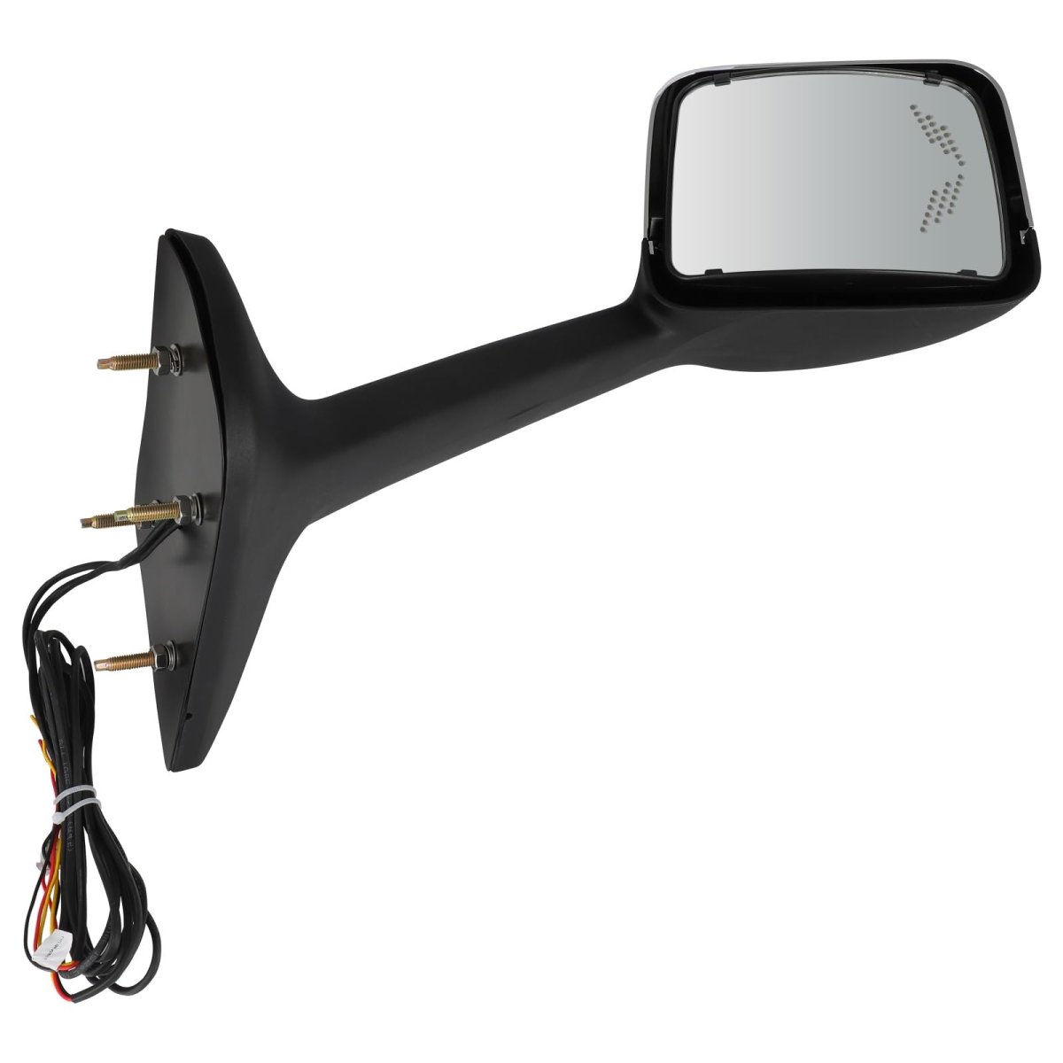 A Pc Right Side Small Mirror Truck Hood Fit For International Lt 625 Mirrors With Manual Control Turn Signal Light With Chrome