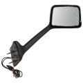 A Pc Right Side Small Mirror Truck Hood Fit For International Lt 625 Mirrors With Manual Control Turn Signal Light With Chrome 