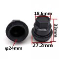 Secosautoparts 20 Pcs Black Lug Nut Covers Cap 15661036 Compatible With Chevrolet S10 Blazer Gmc Jimmy Sonoma 560-5063 560-5208