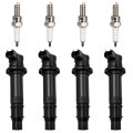 4pcs Ignition Coil And Spark Plug Kit For Yamaha Yzf R1 2002 6 R6 2006 2007 Fz1 2014 Vmax 1700 2009 2020 Fzs1 2015 2c0 82310 00 