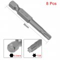Uxcell 8 Pcs T25 Magnetic Torx Screwdriver Bits 1 4 Inch Hex Shank 2-inch Length S2 Power Tool