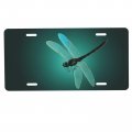 License Plate Fantasy Green Dragonfly Decorative Car Front Vanity Tag Metal Aluminum Novelty For Men Women Boy Girls 6 X 12inch
