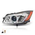 Front Left Driver Side Headlight Assembly Headlamp 1pc For Buick Regal 2009 2010 2011 2012 20990313 22934025 Gm2502372 Hid 