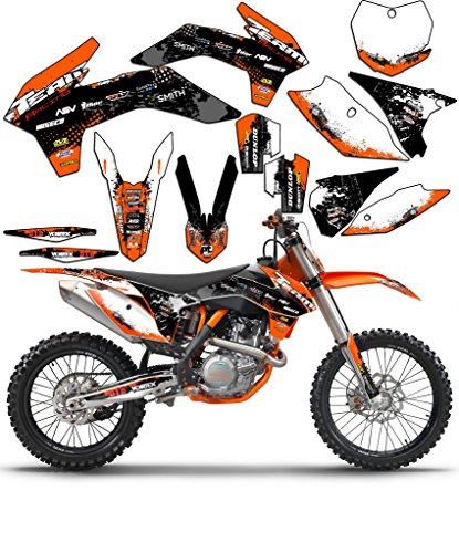 Team Racing Graphics Kit For Ktm 2013-2014 Sx Sxf Scatter