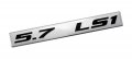 Erpart 5 7 Ls1 Black On Silver Highly Polished Real Aluminum Emblem