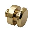 Polished Brass Foot Knob For Jewelry Box 3 4 Diameter 