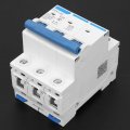 3 Poles Din Rail Mount Circuit Breaker Ac 400v 32a Current 50hz Home Use Leakage Overload Short Protector