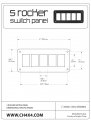 Ch4x4 5 Rocker Switch Panel