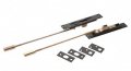 Fbm610b Manual Flush Bolt 1 In X 6 75 12 Bronze Cast Brass With Strike Plates And Screws Sold By The Pair 