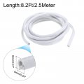 Uxcell Edge Trim White U Shape Protector Rubber With Steel Clips Fits 1 64 -1 16 8 2ft 2 5meter Length Door Guards
